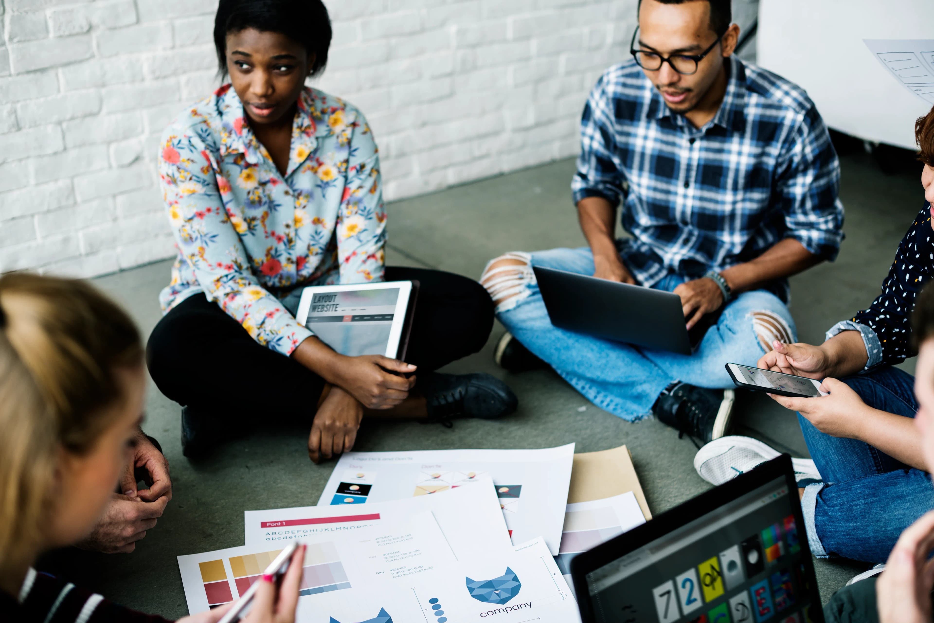 people working together in an office
