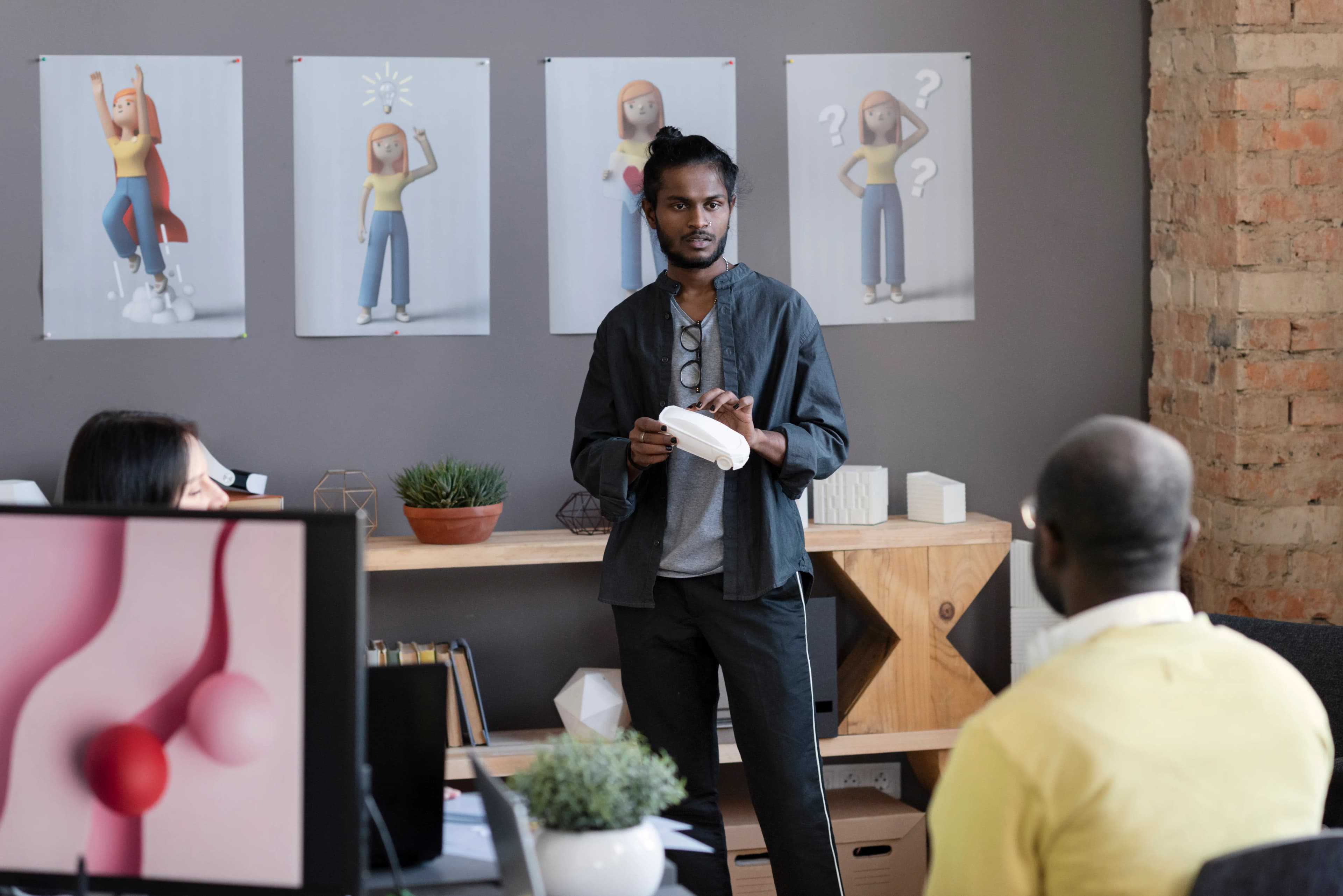 people working together in an office