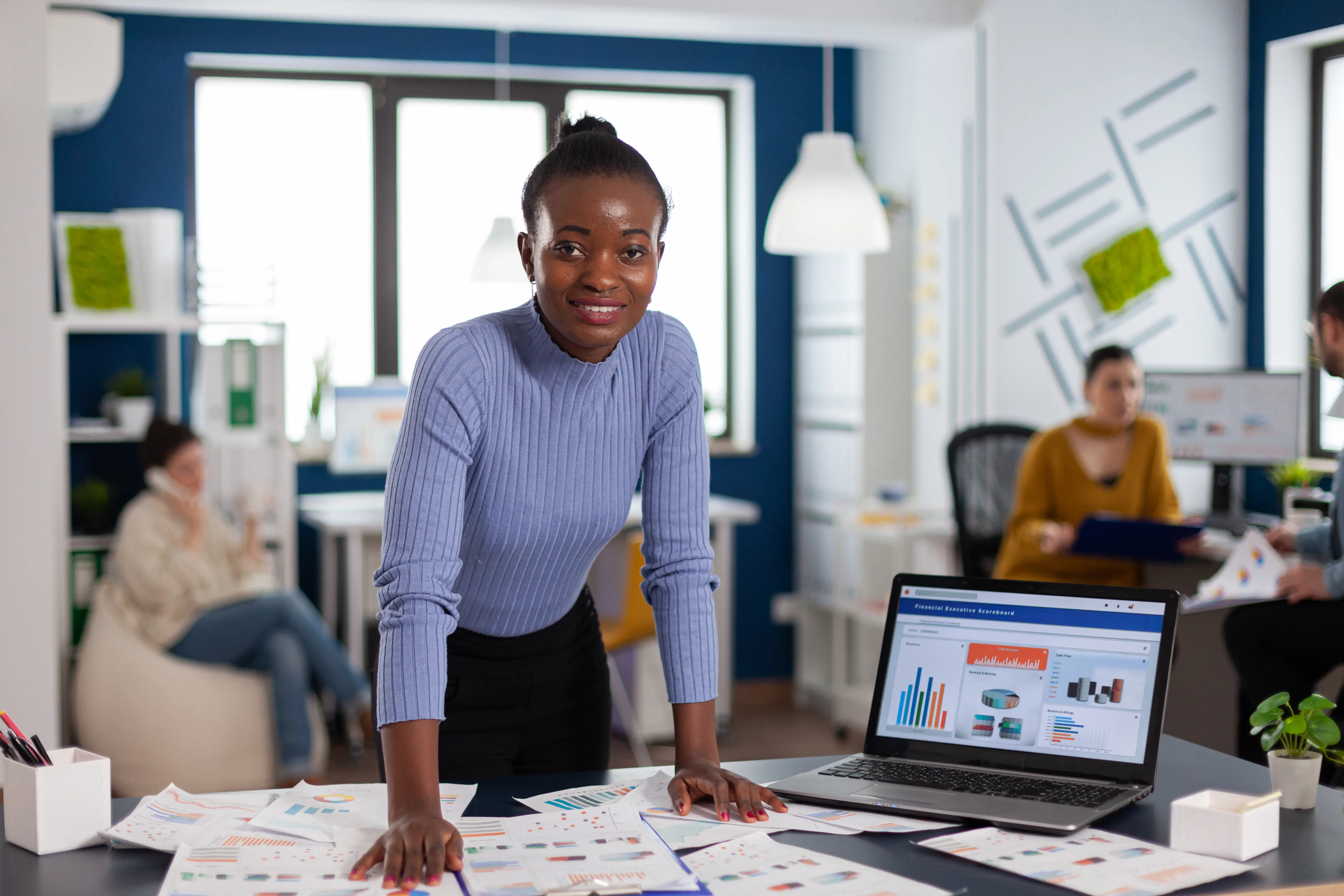 people working together in an office