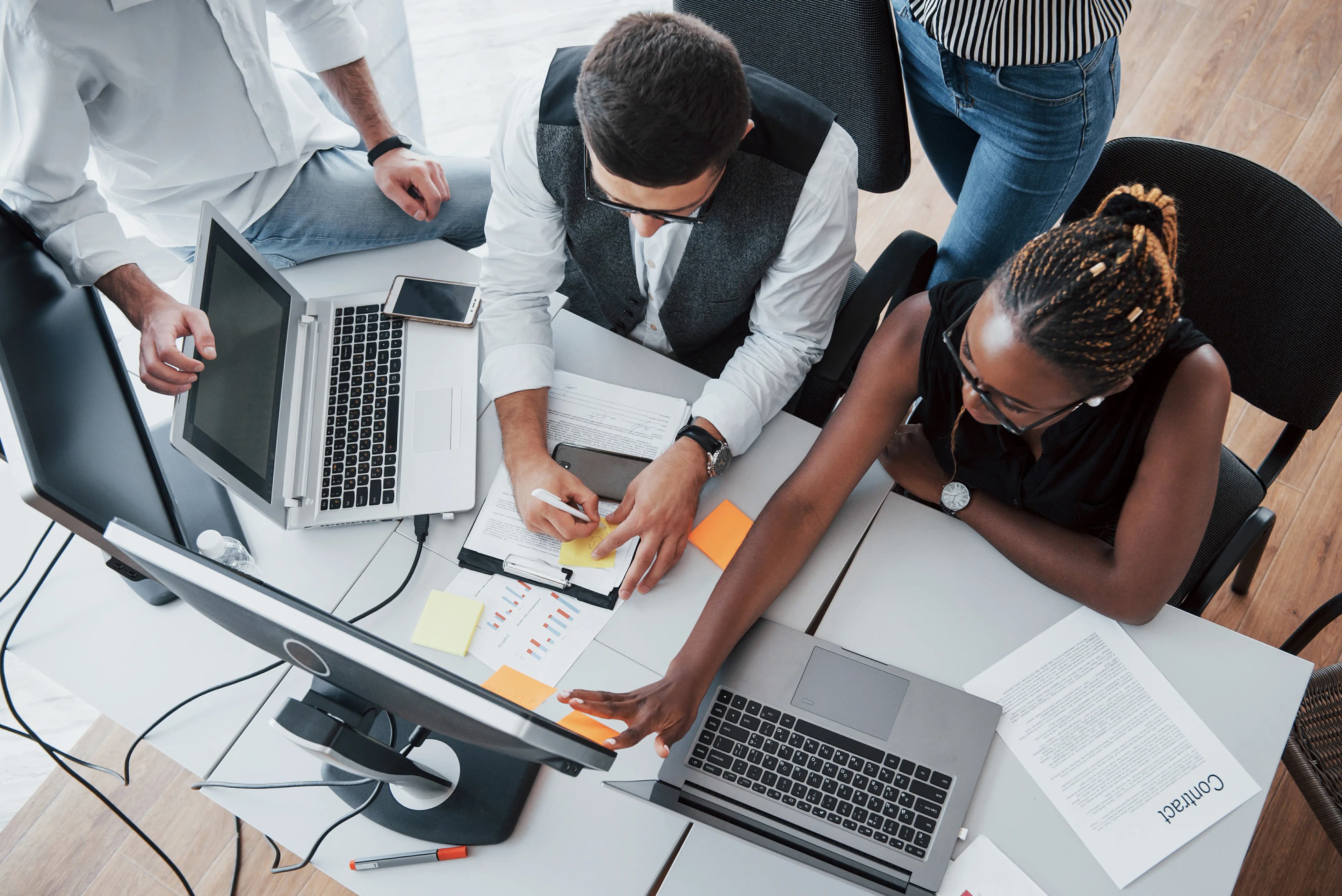 people in an office
